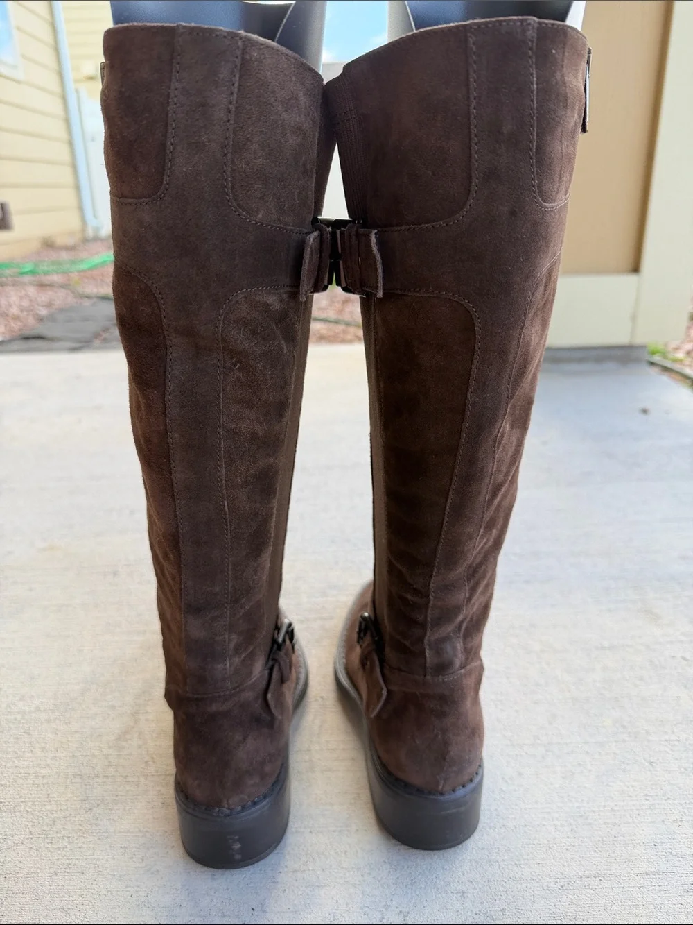 Aquatalia Brown Suede Over-the-Knee Riding Boots